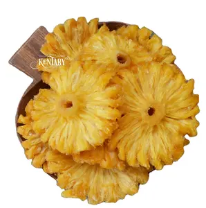 Şeker ücretsiz yumuşak kurutulmuş ananas halkaları VN toplu en kaliteli fabrika fiyat ürün meyve lezzetli sağlıklı aperatif ücretsiz örnek