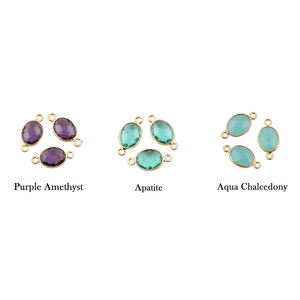 Argent Sterling 925 Améthyste Or Vermeil 8x10mm Facettes Forme Ovale Lunette Réglage Haute Qualité Fabrication de Bijoux Double Bail - Product Image 2