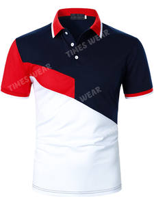 Camiseta de manga corta con logotipo personalizado, Polo bordado de cornamenta de color personalizado - Product Image 5