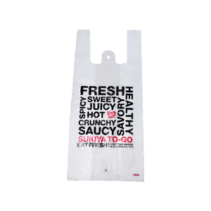 Custom T-Shirt Bags Environmentally Friendly Heavy Duty Plastic Bags