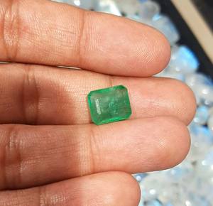 เครื่องประดับวินเทจดูสง่างามพลอยแปดเหลี่ยมมรกตและวงรีตัดสำหรับเครื่องประดับวันสีเขียวสำหรับการทำเครื่องประดับฤดูร้อน - Product Image 2