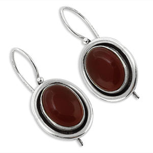 Wholesale <b>Solid</b> Sterling <b>Silver</b> Handmade <b>Earrings</b> Awesome Natural Carnelian Gemstone Women's Jewellery Gift for Her for Weddings - Product Image 2