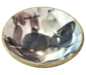 Cuenco de madera de Acacia para ensalada, Decoración de mesa de esmalte de alta calidad, vajilla de cocina, cuencos de madera - Product Image 3