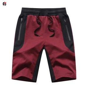 Shorts en coton molletonné pour hommes, vêtements de sport, taille haute, élastique, avec impression de Logo personnalisé, bon marché, Service OEM, 2020 - Product Image 2
