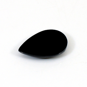 Natural Black Jet Pear Cabochon 24x15mm 13,80 Cts Piedra preciosa suelta - Product Image 2