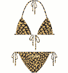 Bikini con estampado de tigre para mujer, traje de baño con estampado de letras, diseño de marcas famosas, 2023 - Product Image 6