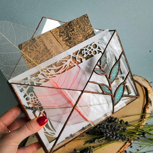 Stained glass decor, Stained Glass Love <b>Letter</b>, Woman Gift Home Decor, Love Notes, - Product Image 1