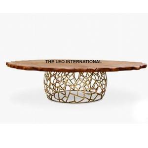 โต๊ะกลางสแตนเลส วัสดุกระจกใส อุปกรณ์ตกแต่งเฟอร์นิเจอร์ บ้าน สำนักงาน โรงแรม ห้องนั่งเล่น - Product Image 4