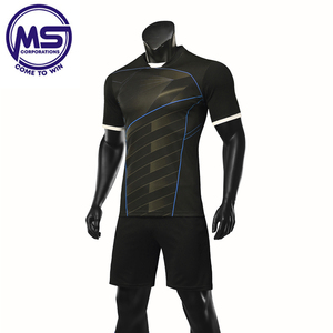 Superb Latest Men Soccer Sets Team Sports Wears Clothing Training Shorts Sleeves Best Design Men Uniforms - Product Image 5