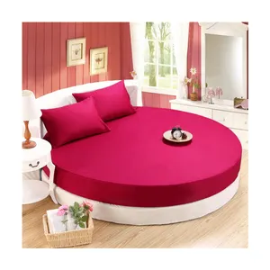 Wholesale style geometric round print 100% 80s horse cotton embroidery cute comforter 4pcs bedding set