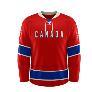 Maillot de Hockey sur glace avec col en v, maillot sur mesure, 100% Polyester, nouvelle collection, offre spéciale - Product Image 4
