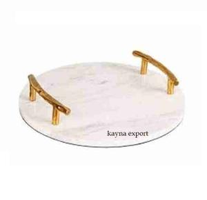 Plateau décoratif de luxe moderne fantaisie d'acier inoxydable pour des hôtels - Product Image 3