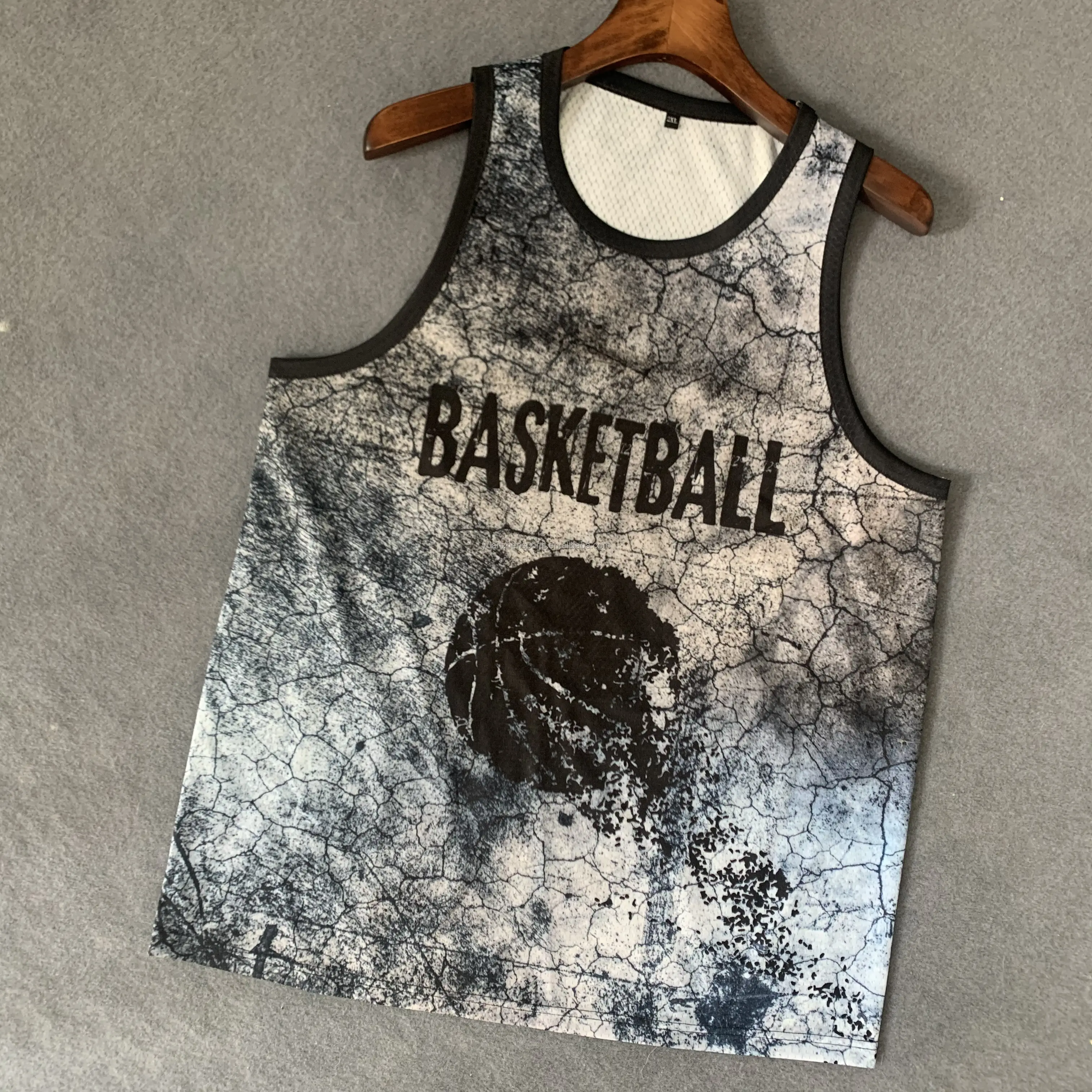 Professionele Comfortabele Beste Kwaliteit Custom Sublimatie Basketbal Jersey Slijtage