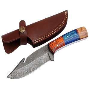 Gancho de sujección (pulgadas de largo, cuchillo de caza de Damasco hecho a medida (Smk1364) - Product Image 1