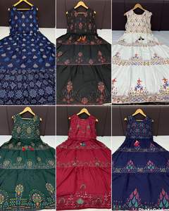 Vestido largo sin mangas con volantes y cinturón, tejido de rayón pesado - Product Image 6