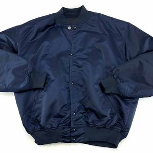 Chaqueta Bomber de nailon de satén azul, ropa deportiva, disponible en todas las tallas, hecha por Wings Traders - Product Image 1