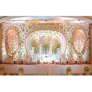 Grand cadre de scène de mariage Décoration intérieure cadre de scène de mariage Décoration tendance cadre de fibre de réception de mariage - Product Image 1