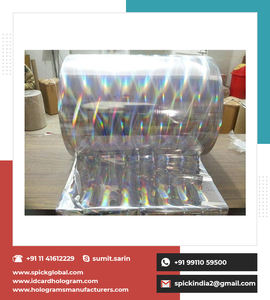 ฟิล์มพลาสติกโฮโลแกรมเคลือบโลหะแบบพิมพ์ได้ตามขนาดที่ต้องการ สำหรับกล่องและการ์ด - Product Image 6