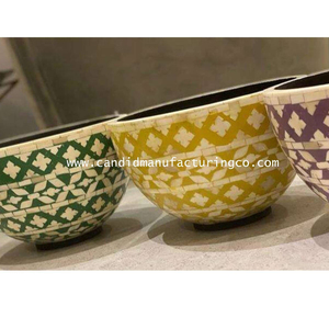 แม่ของไข่มุกถ้วยใส่ขนมช็อคโกแลตฝังกระดูกแม่ของไข่มุกแท่นวางเค้กจานช็อคโกแลต - Product Image 1