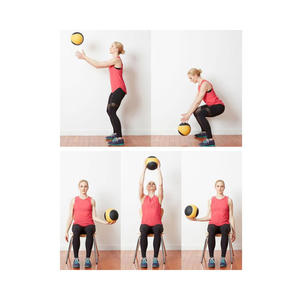 Ballon de médecine en caoutchouc, Logo personnalisé, vente en gros d'usine, balles d'entraînement, de gymnastique, poids de haute qualité, - Product Image 6