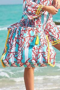 Colorful Private Label Custom Digital Print Two Handle With <b>Tassel</b> Womens Tote <b>Bags</b> - Product Image 3