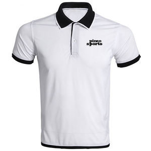 Polos de algodón piqué de doble cuello, Polo de doble capa, camiseta ajustada en blanco - Product Image 2