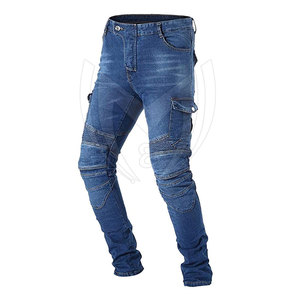 Pantalones Vaqueros de Cintura Alta, Ajustados, Talla Grande, Estilo Casual para Motociclistas, Protección de Rodilla, Secado Rápido - Product Image 4