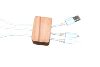 Nouveau système de gestion de cordon de bureau en bois Flexible organisateur de câble pour chargeur d'ordinateur portable téléphone portable support de stockage de gardien de fil à la maison