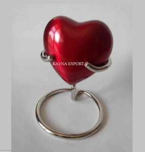 Urne cœur en pierre finie urnes cœur fini robuste en métal le plus vendu pour cendres d'animaux urnes cœur bon marché disponibles à bon prix - Product Image 5