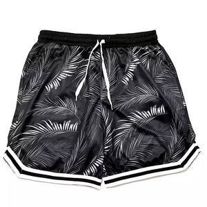 Pantalones cortos deportivos informales 2 en 1 para hombre, pantalones cortos de playa Cargo de algodón transpirable, logotipo impreso personalizado, bordado, cintura OEM, uso en el gimnasio - Product Image 2