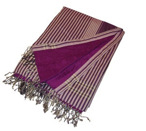 Venta al por mayor en la India 100% OEM Toalla Kikoy de algodón de lujo con rayas o flecos Toalla de playa turca de algodón para uso en la playa - Product Image 3