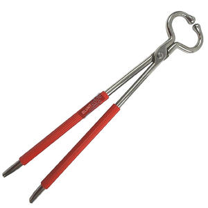 Porte-bouledogue vétérinaire réutilisable de haute qualité, manche long en acier inoxydable 44 cm, poignée en plastique, laisse pour bétail, porte-museau pour bovins - Product Image 3