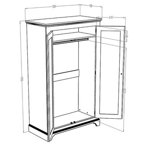 Armoires modernes multi-usages en bois massif blanc, durables, pour la chambre à coucher et le salon - Product Image 5