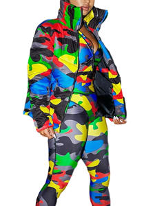 Veste matelassée formelle pour hommes avec capuche polaire manteau d'hiver extérieur personnalisé coupe-vent vente en gros - Product Image 4