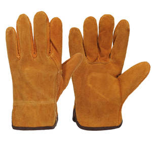 Guantes de Conducción de Cuero Vacuno Dividido con Pulgar Recto, Resistentes al Calor, de Uso General, Grado AB, Sin Forro, Guantes de Trabajo de Alta Resistencia - Product Image 6