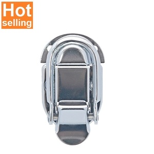 Adjustable mini HC265 chrome silver metal hasp <b>lock</b> fittings for fashion plastic tool box case special custom <b>locks</b> hardware - Product Image 1