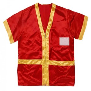 Classic Style Collarless Cornerman <b>Jacket</b> for <b>Men</b> Silk Satin Windproof Breathable - Product Image 1