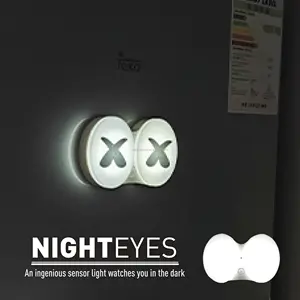 Trang Chủ Trang Trí Night Eye Battery Operated Tường Cắm Tự Động Cảm Biến Chuyển Động LED Light