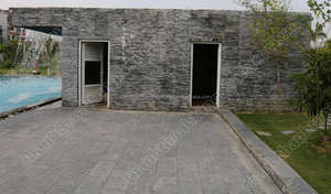 Bloques de azulejos de piedra natural de piedra caliza verde musgo moderno Acabado flameado de precio económico para elegantes aplicaciones de Villa al aire libre - Product Image 5