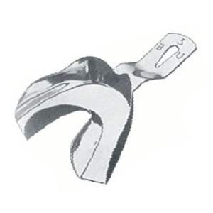 Prosthetics Dental Impression <b>Tray</b> BO 12,3,4 BU2,3,4 PERFORATED SOLID <b>SAND</b> BLASTED POLISHED Stainless Steel Manual UAMED LTD - Product Image 1
