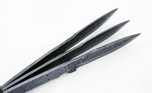 Venta caliente mango de acero de Damasco cuchillas en blanco último diseño cuchillos de forja DIY opción OEM personalizada para uso Industrial - Product Image 4