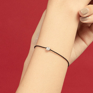 Gold Plated Sterling <b>Silver</b> Classic Friendship <b>Bracelet</b> <b>Charm</b> Braided Yellow Orange Waxline Zircon Main Stone Strand <b>Bracelets</b> - Product Image 3