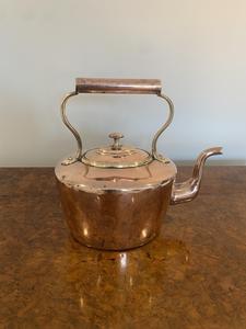 Designer Copper Polished Tea Pot <b>Kettle</b> <b>with</b> <b>Wooden</b> <b>Handle</b> Perfect for Kitchenware and Elegant Tabletop Use - Product Image 2