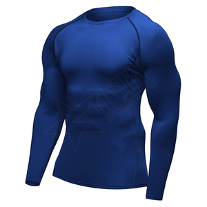 Rashguard à manches longues UPF 50+ anti-UV en polyester et élasthanne, respirant et à séchage rapide, pour l'entraînement aux arts martiaux - Product Image 4
