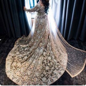 Exclusivo vestido de novia marroquí 2025 bordado pesado Cutwork vestido de fiesta nupcial étnico tradicional ropa de diseñador - Product Image 1