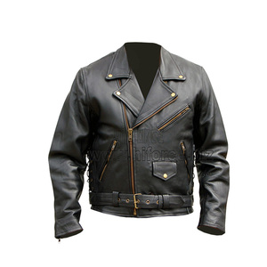 Vestes de motard classique pour femmes de haute qualité Veste de moto en cuir de marque personnalisée - Product Image 1