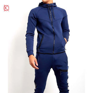 Latest Casual Men's Hoodie with Puff Printing New Fashion Winter Zipper Hoodie Plain Dyed - Product Image 4