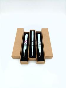 Vente en gros en acier inoxydable à 45 degrés, pince à épiler pour extension de cils avec revêtement en poudre, instrument de beauté - Product Image 5