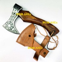 Hache multifonctionnelle MDM AXES KNIVES de haute qualité en acier au carbone HC 5160, hache de camping, hache à manche en bois de rose, 600g