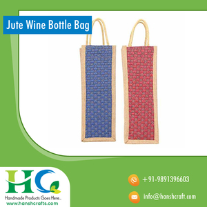 Best Quality Organic Jute Promotional <b>Bag</b> for Beer and <b>Wine</b> Bottles Sale Price Best in Indian Market - Product Image 2